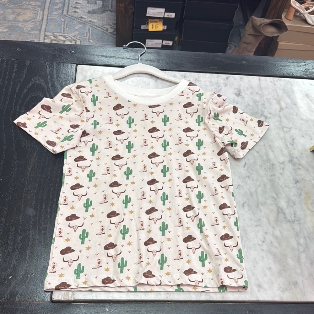 Free Planet Short Sleeve Tees in White and Green